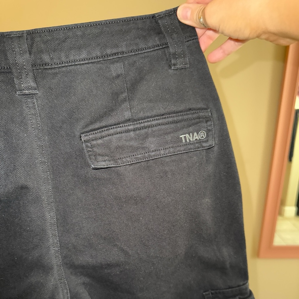 TNA Black Cargo Pants (Aritzia)